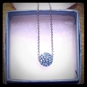 Touchstone Crystal Light Blue Sparkling Pendant